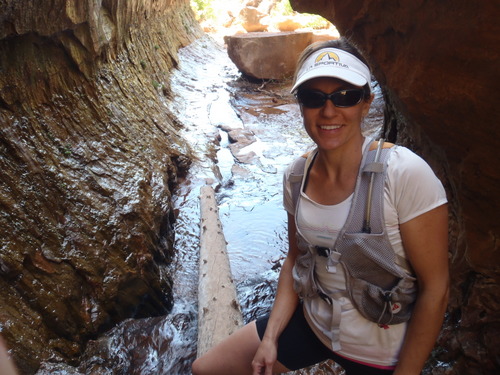 Mindy in a section of Water Canyon that felt a lot like the Subway.